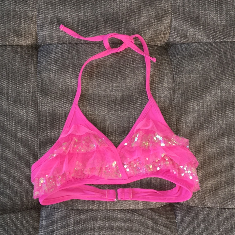 Girl’s Pink Bikini Top